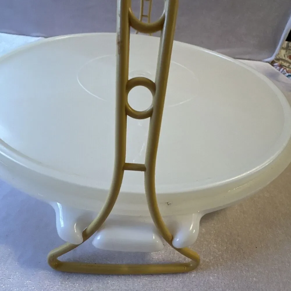 Tupperware 405-2 Vintage Divided Party Tray Relish Veggie Handle Lid 224-9